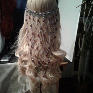 Handmade Chainmail Headpiece Agate Net Z283